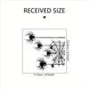 Černá samolepka na zeď s pavučinou - Samolepicí matný povrch, zvířecí potisk, nálepka na stěny, kryty vypínačů a AC panely  dekorace na zeď