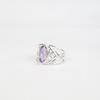 Natural Iolite Gemstone 925 Sterling Silver Jewelry Engagement Ring For Women CZR-3-5