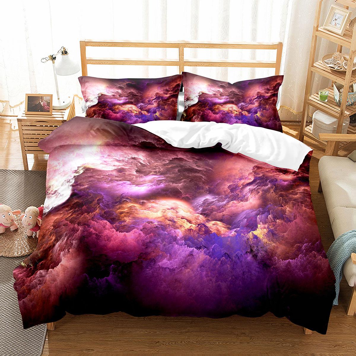 

Comforter 3D Abstract King Queen Solid Geometry Bedding Set Rotate Three-Dimensional Space 2/3Pcs Polyester Soft Comforter (quilt)-EU Single(135*200cm)3pcs