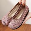 Women's Soft Sole Embroidered Hanfu Summer Shoes - Breathable Ethnic Style Old Beijing Cloth Mom Shoes.