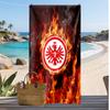 Eintracht Frankfurt Fußball Print Strandtuch, Großes Weiches Schnelltrocknendes Handtuch für Strand Camping Schwimmen