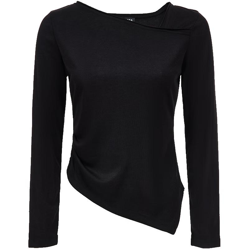 VEROMODA Women's Asymmetric Lyocell Blend T-shirt