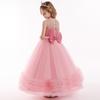 Baby Girls Flower Princess Lace Ball Gown Party Long Dress For Brithday Wedding Teenager Kids Christmas Dresses Children Clothes