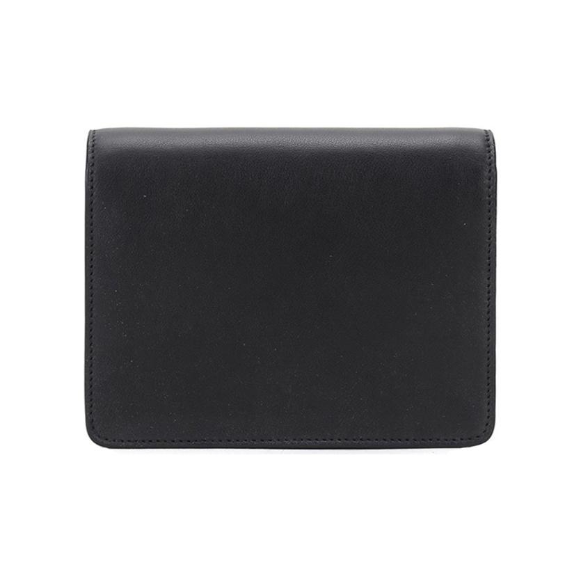 Bally Solid Color Vintage Square Buckle Flap Leather Envelope Clutch Shoulder Crossbody Mini Women bags Black 6237076