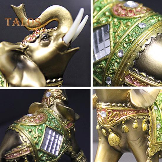 Figurka słonia Żywica Ogród Miniaturowe Rzemiosło Prezent Dekoracja na Pulpit Domu Żywe Miasto Mody Wystrój Domu