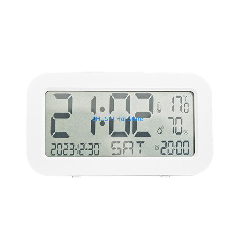 Digital Alarm Clock with Accurate Time Display Bedside Clock with LED Backlights D57B