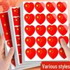 Five-Star Red Flag Face and Decoration Stickers - Small Adhesive National Flags for Events and Atmosphere
