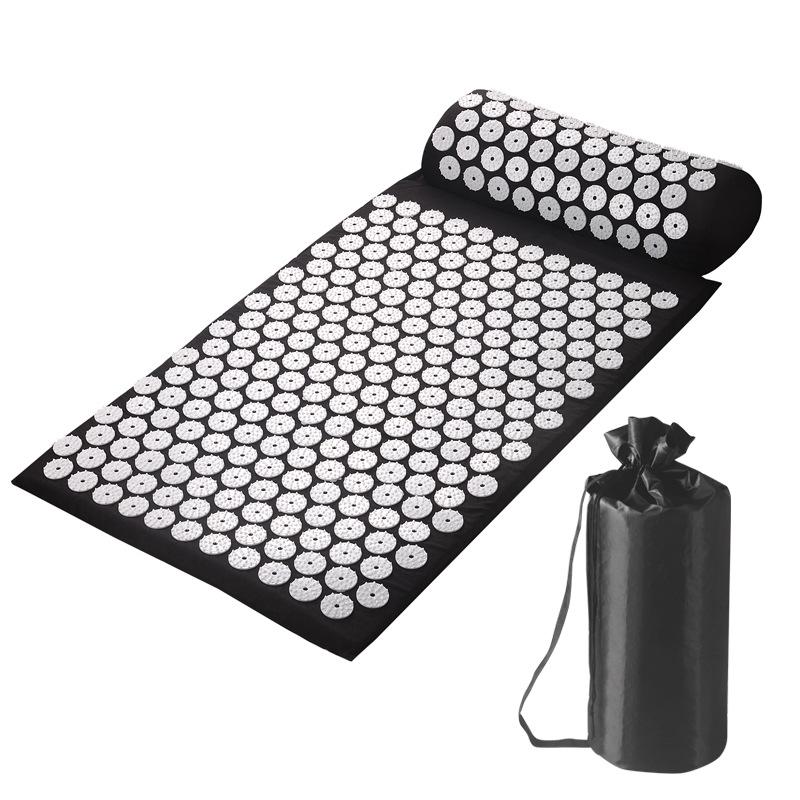 Yoga Acupressure Mat with Head Pillow for Muscle Relaxation and Massage