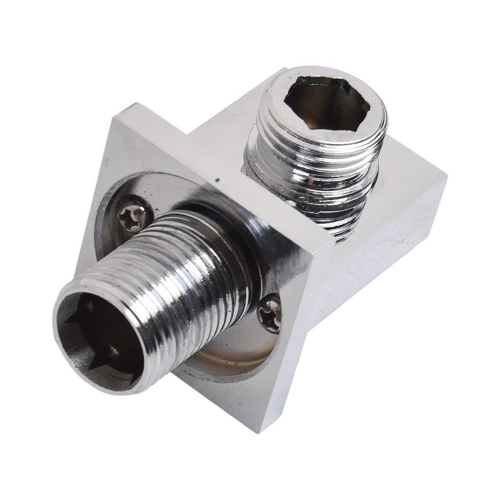 Shower Hose Connector 1 Pc Accessories Brass Easy Installation Electroplated Silver For Hand-held Shower Nozzles