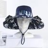 Outdoor Mountaineering Fishing Sun Hat With Large Solar Fan