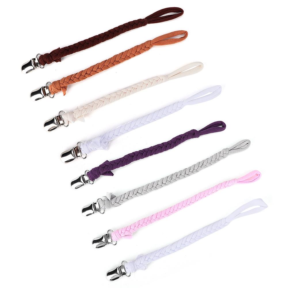 

4PCS DIY Baby Pacifier Clip Chain Нержавеющая сталь Утконос Анти-потерянный зажим