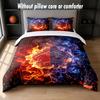 LOSC Lille FC Design Bed Bedding Set 1 Duvet Cover + 2 Pillowcases Soft Breathable Household Bed Linens