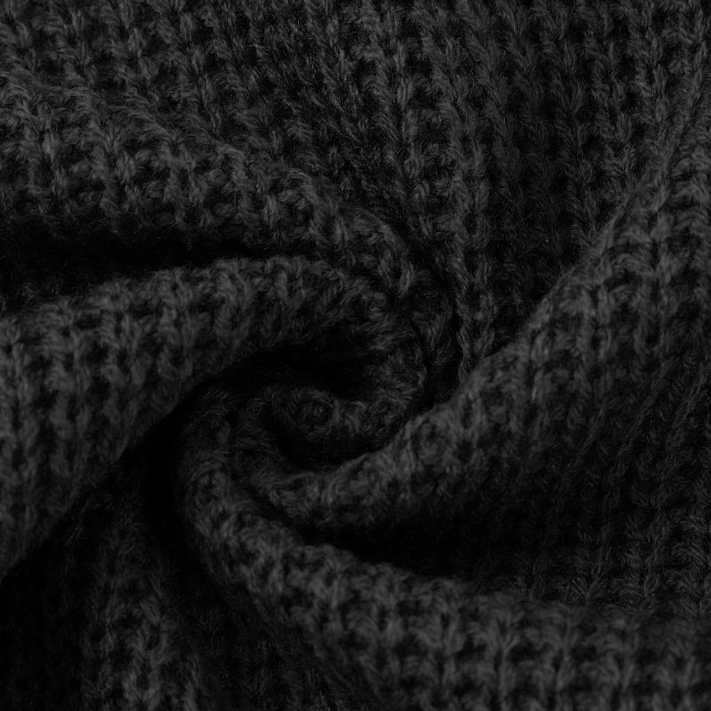 Womens Fashion Solid Long Sleeve Sweater Loose Turtleneck knitting Sweater