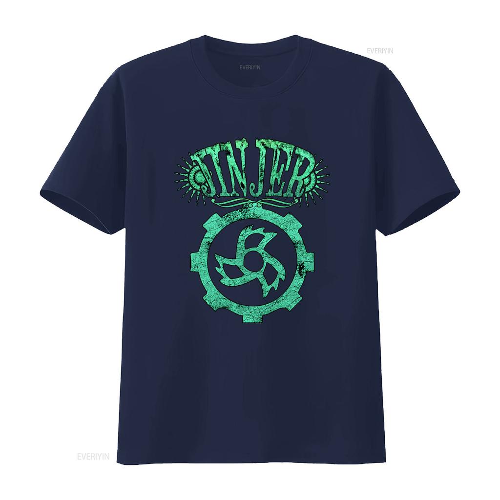 Jinjer T Shirt Print Rock Band Gear Design  vintage Washed Versatile Top For Everyday Wear graphic Casual streetwear Slightly