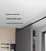 Foldable No-Drill Shower Curtain and Blackout Partition
