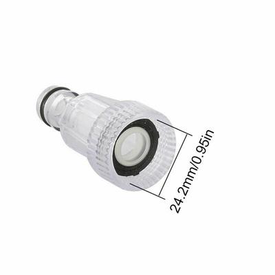 Water Filter Pressure Washer Filter 3 4 Inch Plastic Replace Replacement Spare Tool Transparent Accessory Clear