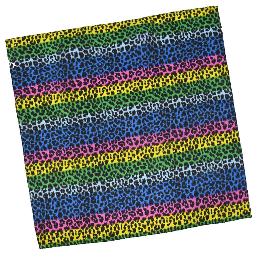 Multiuse Leopard Pattern Bandanas for Formal Occasion Digital Print Head Cover Outdoor Activity Cycling Hiking Head Wrap