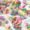 30pcs/bag Polymer Clay Fruit Beads DIY Bracelet Necklace Earrings Jewelry Accessories