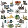 Arquitetura Famosa do Mundo Quebra-Cabeça 3D de Papel EPS Modelo de Construção Brinquedo Série de Marcos de Países Lembrança de Viagem Global Presente para Menino Menina