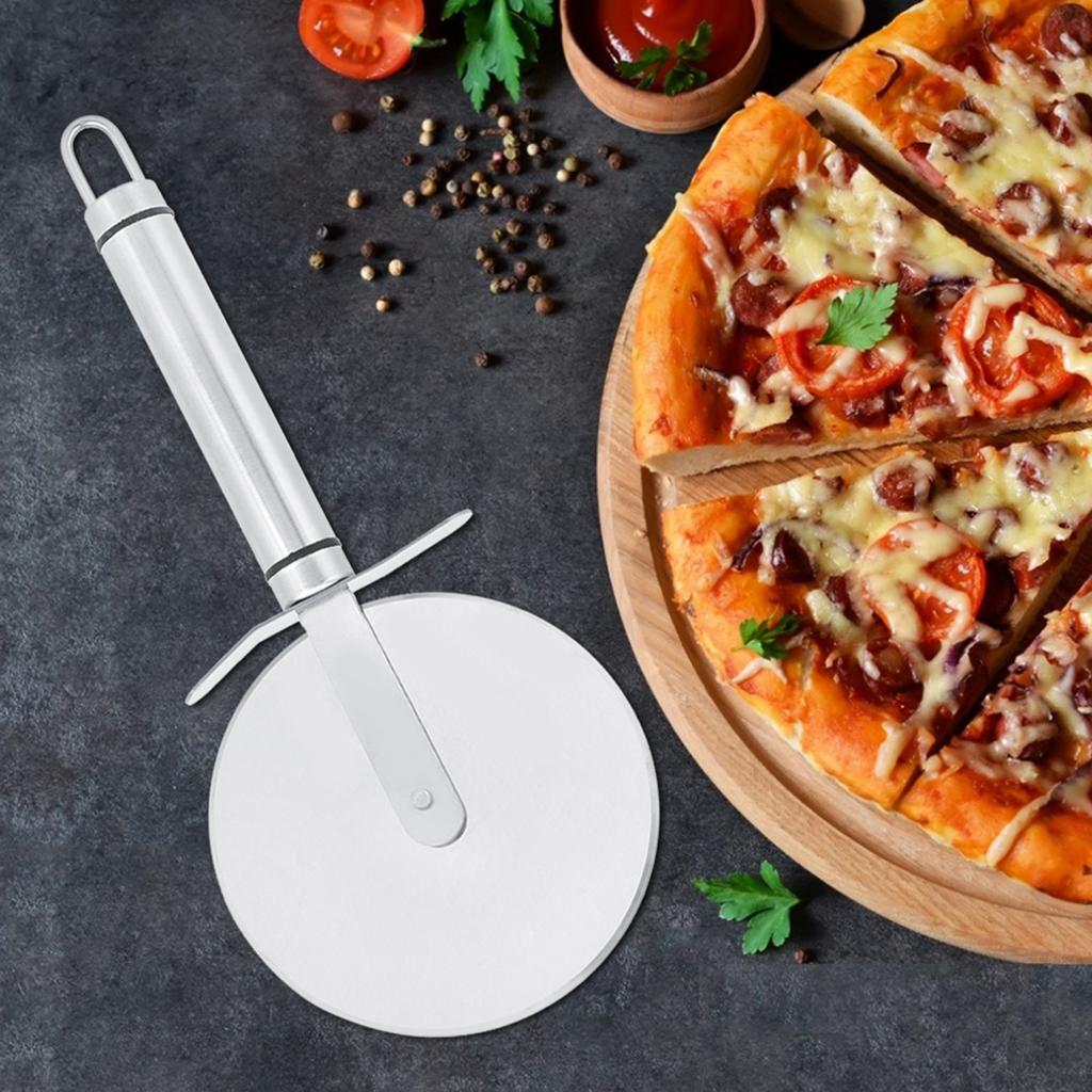Stainless Steel Pizza Cutter Wheel Roller Slicer Blade Kitchen Pastry Pancake Cutter