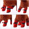 Winter Dog Boots 8 Pcs Non-Slip Paw Protection For Dogs In Cold Weather With Traction Features
