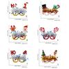 Christmas Costume Eyeglasses Christmas Party Eyewear for Holiday Masquerade