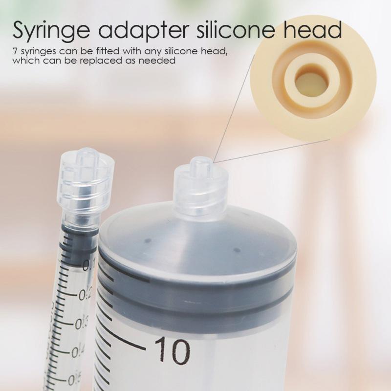 New Pet Syringe Feeder Small Large Plastic Syringe Nipple Clear Tubing Measuring Pet Milk Water Medical Dogs Cats Feeding Tools