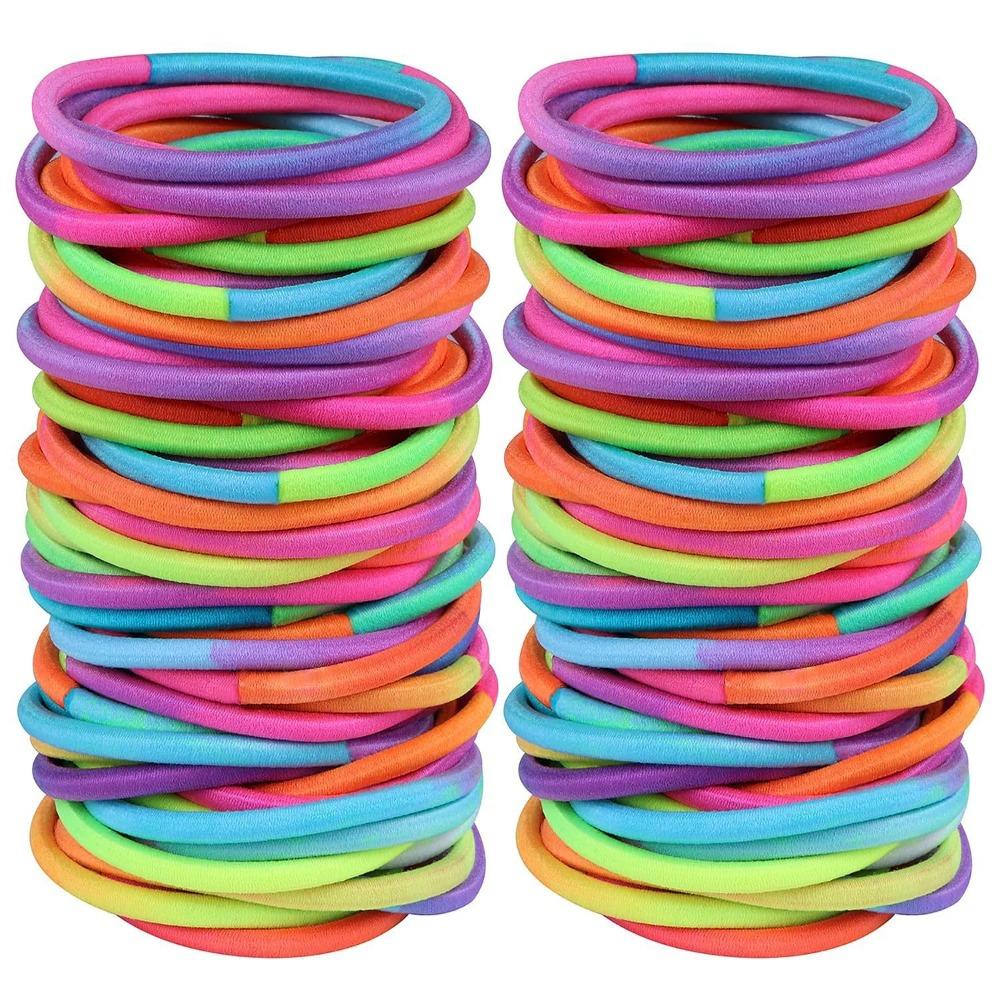 10pc Solid European and American Elastic Hair Bands Rubberband for Women Girls Child Hair Ties for Korean Hair Accessories