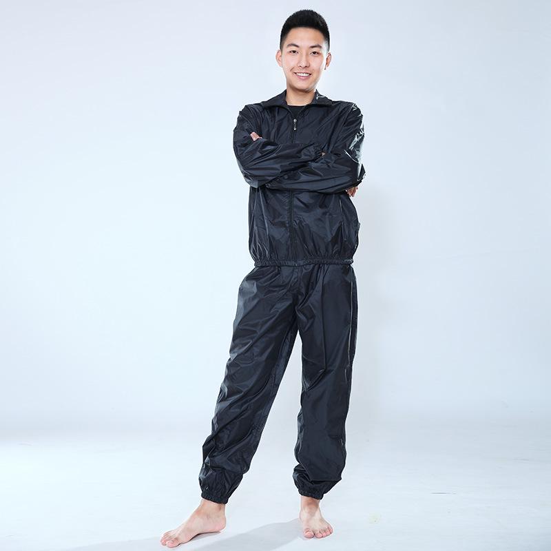Men's Red Dance Sweat Suit: Two-Piece Set for Body Temperature Management and Moisture-Wicking Exercise
