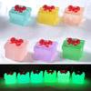Christmas Glow-in-the-dark Mini Square Gift Box Resin Small Ornaments Transparent Gift Box Small Accessories