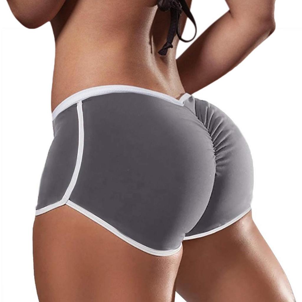2021 Damen Übergröße Niedrige Taille Po-Hebende Laufshorts