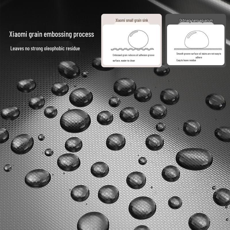 Handmade Gunmetal Gray SUS304 Stainless Steel Large Single Bowl Kitchen Sink