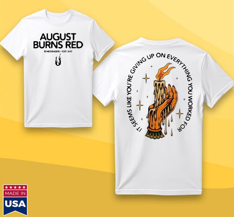 August Burns Red – Candle Messengers in the Darkness Tour T-Shirt XXXXL