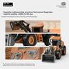 New 1/64 Alloy Remote Control Bulldozer Electric Set Slow-Speed Linearity Control Realistic Engineering Toys For Kids