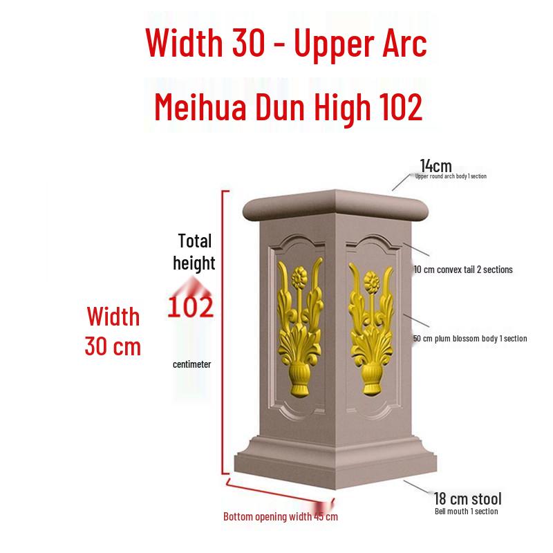 European Villa Courtyard Roman Column Base for Exterior Wall Decoration