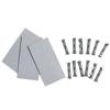 INIBUD Classic Compatible Foundation Block with Set of 3 Boards and 12 Posts Plate, 16x32mm, Double-Sided, Posts, (Light Gray)