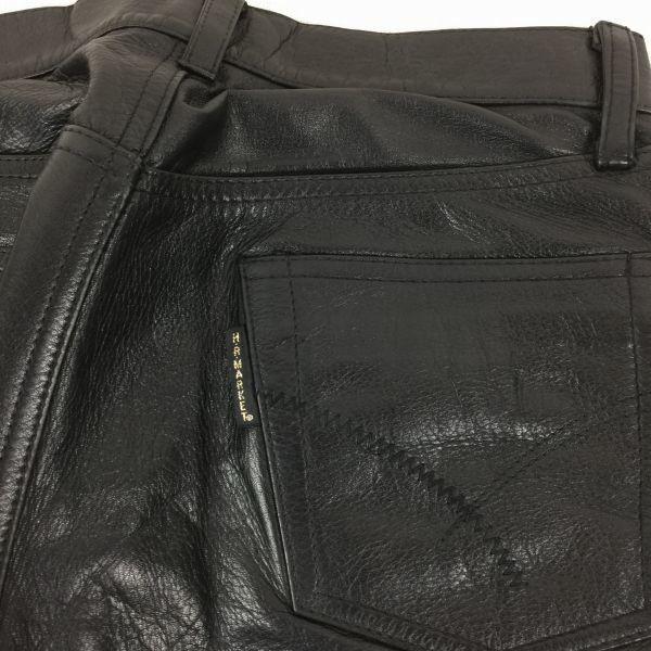 H.R.MARKET Hollywood Ranch Market Leather Riders Pants Black size 28(USED)
