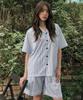 Seideu [Uni] Classic Pale Horizon Short Sleeve Pajama Set