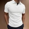 Men's Classic Turn Down Collar Golf Polo with Placket Detail