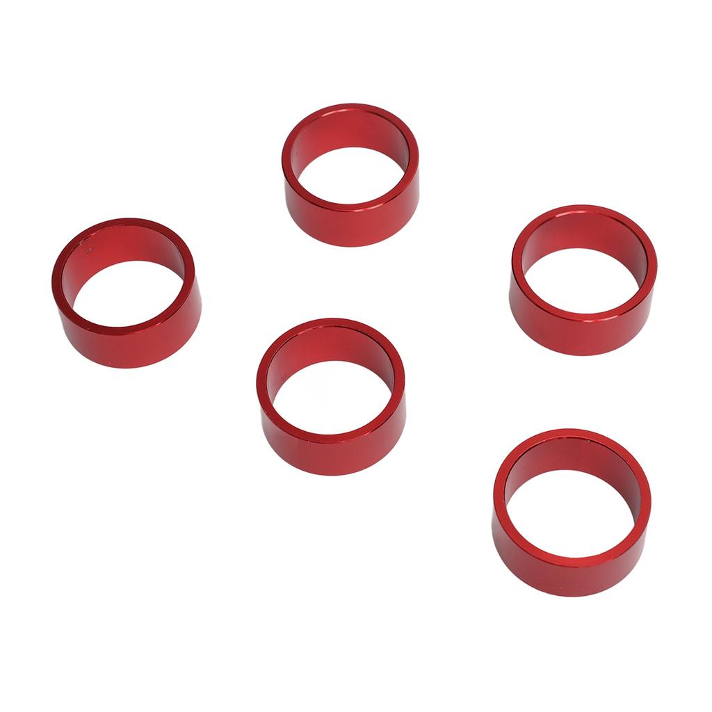 5pcs Bicycle Headset Spacer Bike Handlebar Stem Spacers Threadless Aluminum Alloy Headset Stem