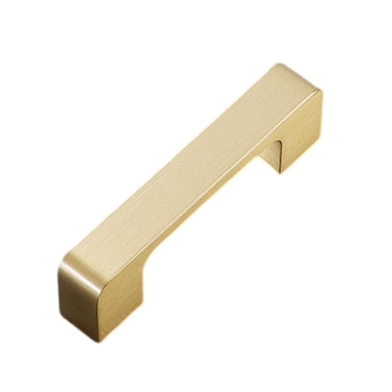 

Brass Cabinet Knob Drawer Pulls Long Square Furniture Decorative Handle for Kitchen Cupboard Wardrobe Easy to Install