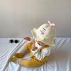 Cartoon Embroidery Baby Bucket Hats Cute Breathable Soft Cotton Newborn Fisherman Cap Casual Travel Infant Boy Girl Sun Hat