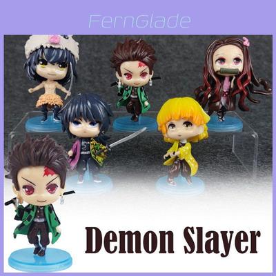 Adorable Demon Slayer Q Doll Model Car Desktop Ornaments For Collectible Decorations