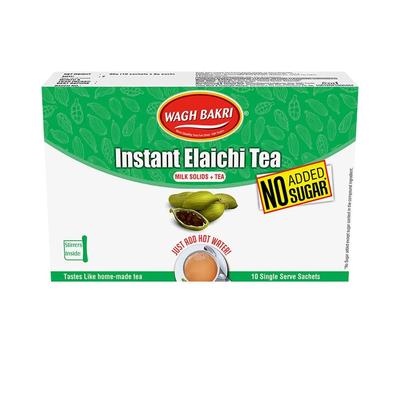 Wagh Bakri Cardamomo Elaichi Mezcla Instantánea para Té Sin Azúcar 80g Polvo para Bebida Refrescante Aromática