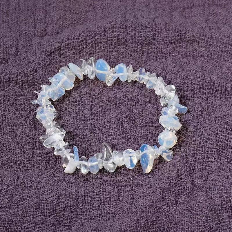 Natural Stone Stretchable Crystal Gravel Bracelet