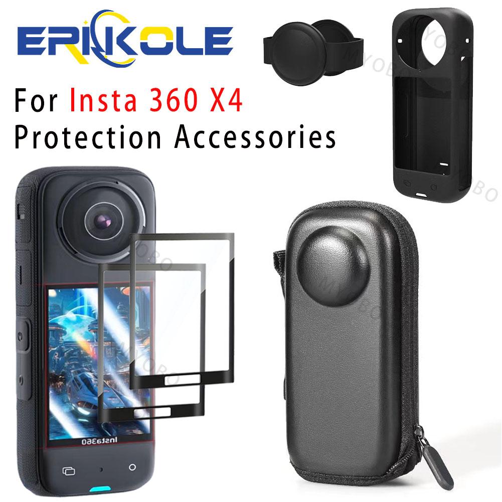 

Аксессуары для Insta360 X4 Защитная пленка для экрана для Insta360 X4 Силиконовый защитный чехол для Insta 360 X4 Мини-сумка для хранения