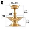 1pc Buddhist Guardian Cup Furnishing Copper Handicraft Polishing Tibetan Tribute Buddhism Holy Water Plate Home Candle Holder