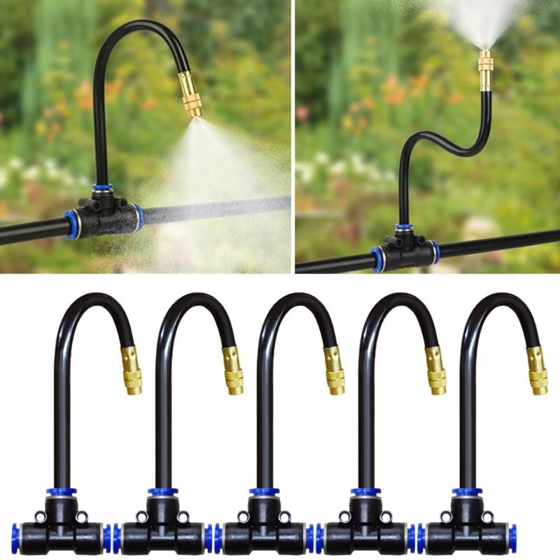 Automatic Garden Watering Equipment Multiple Angled Sprayed 360 Coverage Corrosion Resistant Easy Connection Hose System