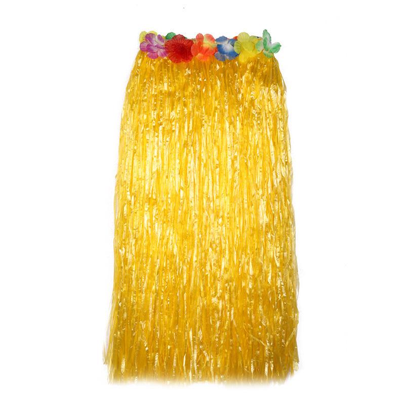 80cm Hawaiian Hula Skirt Set: Single/Double Layer for Children & Adults – Perfect for Performances & Seaweed Dance