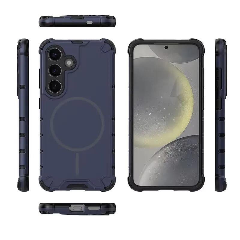 Neues Luxus und Cooles Magnetisches Kabelloses Lade Anti-Fall Panzergehäuse für Samsung GalaxyS26 S25 S24 S23 Ultra Plus Magsafe Hülle